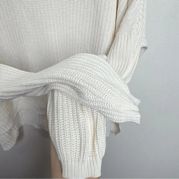 Emma Knudsen Womens XS Ribbed Kate Sweater In White - Picture 11 of 16